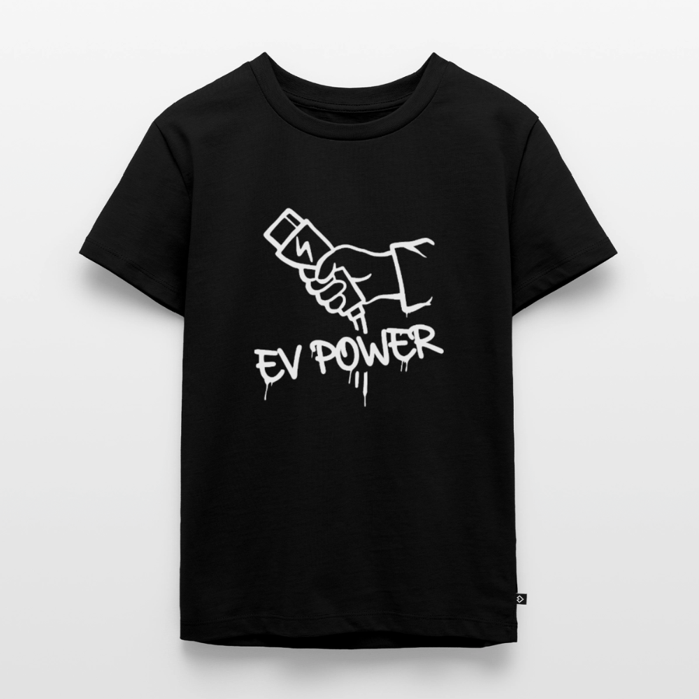 EV POWER Kinder Premium T-Shirt - Schwarz