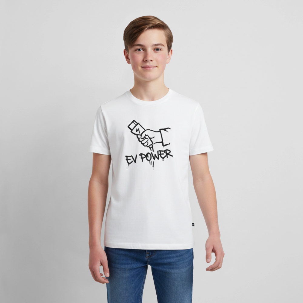 EV POWER Teenager Premium T-Shirt - Weiß