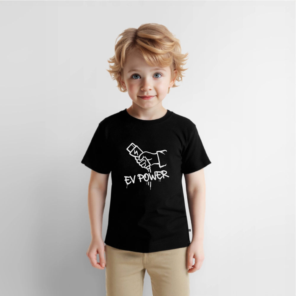 EV POWER Kinder Premium T-Shirt - Schwarz