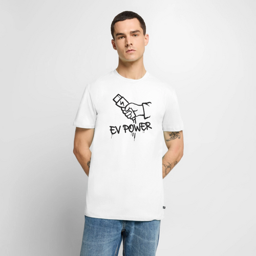 EV POWER - Men’s Premium T-Shirt - white