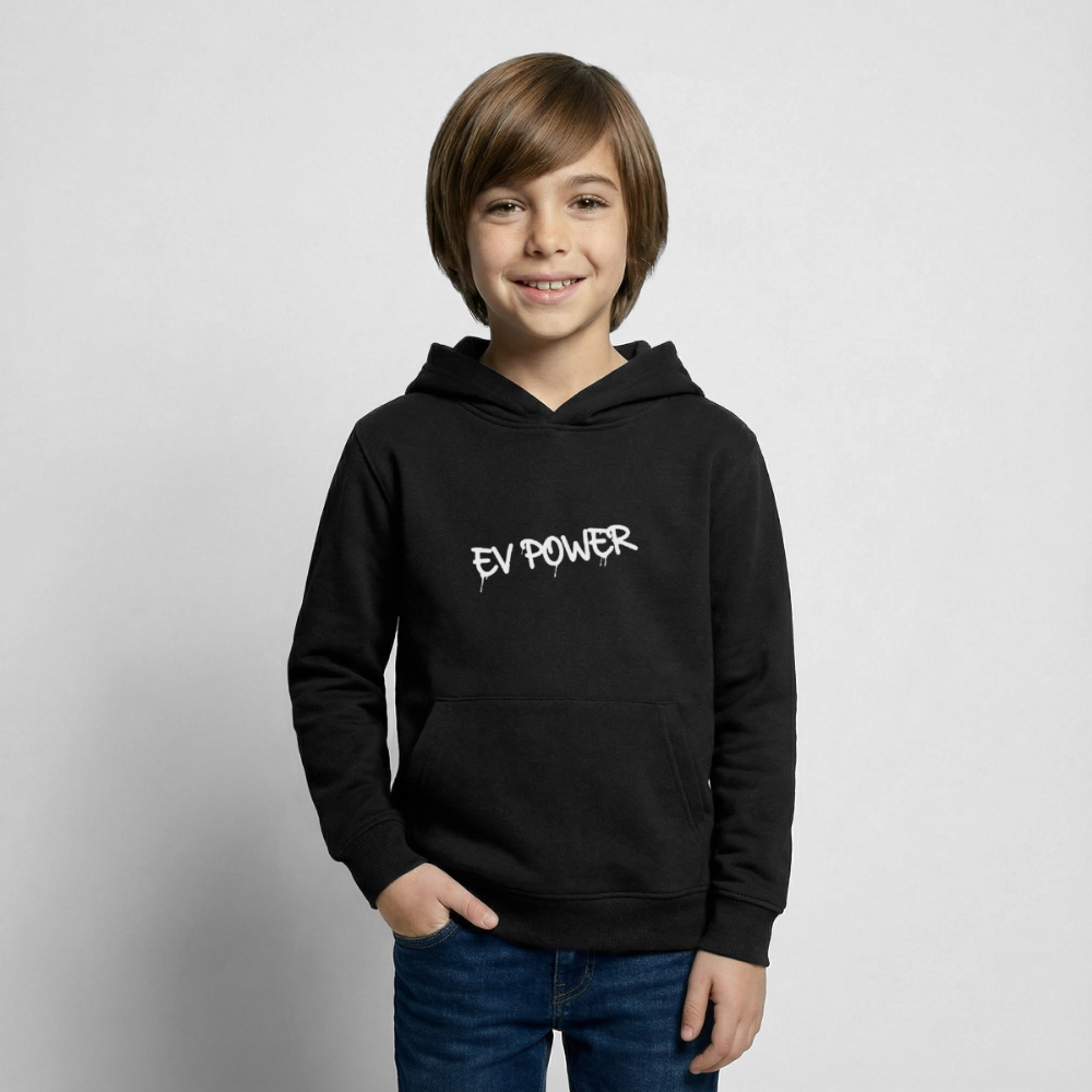 EV POWER Kinder Hoodie - Schwarz