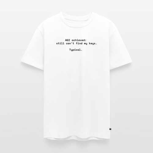 AGI achieved: still can’t find my keys. Typical. - Männer Premium T-Shirt - Weiß