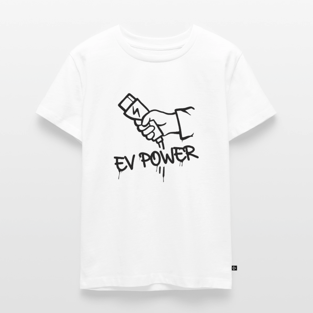 EV POWER Kinder Premium T-Shirt - Weiß
