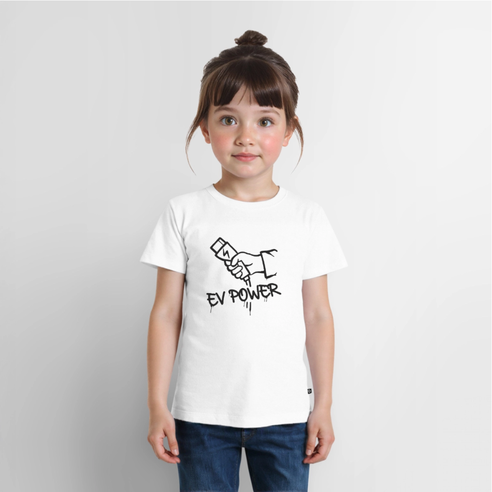 EV POWER Kinder Premium T-Shirt - Weiß